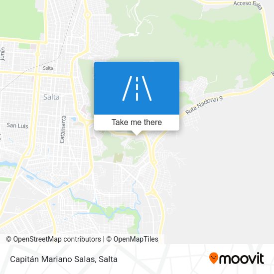 Capitán Mariano Salas map