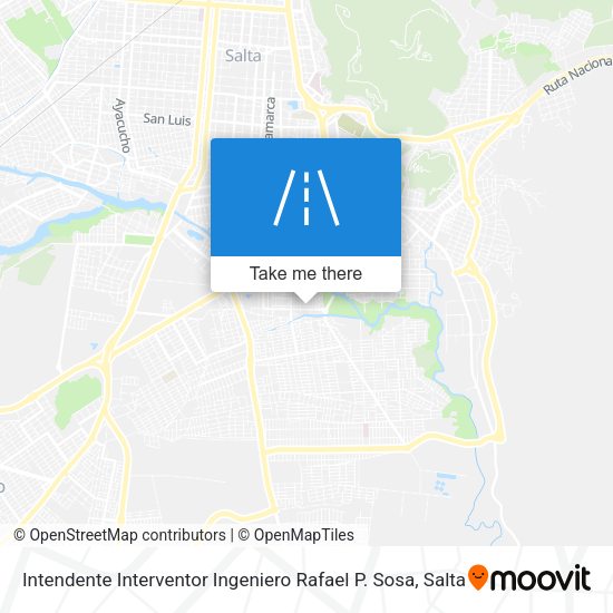 Mapa de Intendente Interventor Ingeniero Rafael P. Sosa