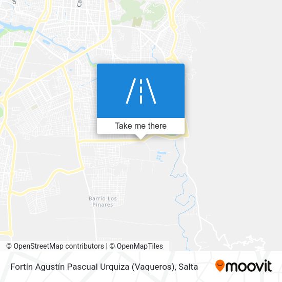 Mapa de Fortín Agustín Pascual Urquiza (Vaqueros)