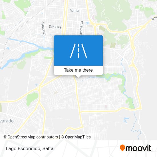 Mapa de Lago Escondido