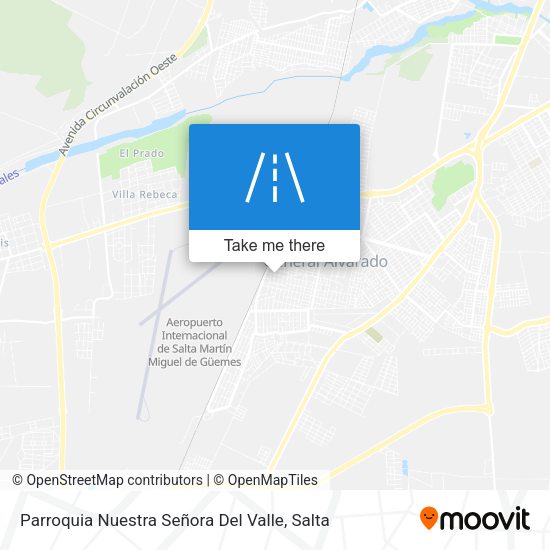 Mapa de Parroquia Nuestra Señora Del Valle