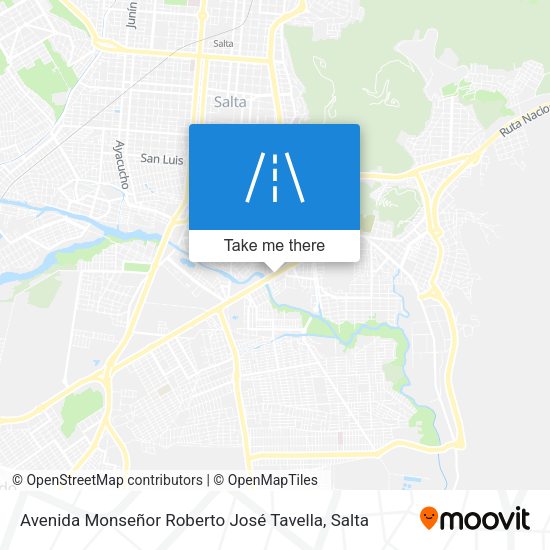 Avenida Monseñor Roberto José Tavella map