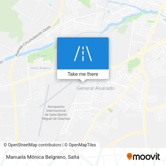 Manuela Mónica Belgrano map