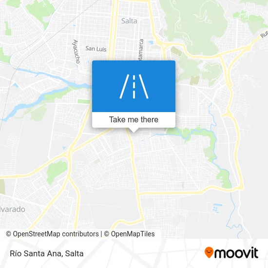 Río Santa Ana map