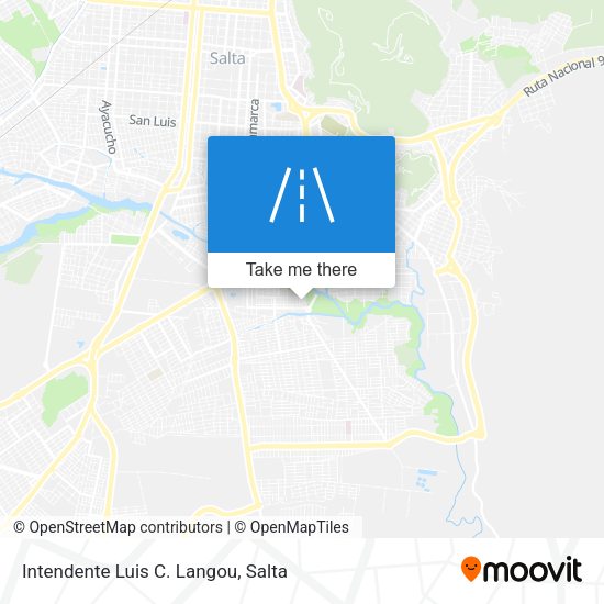 Intendente Luis C. Langou map