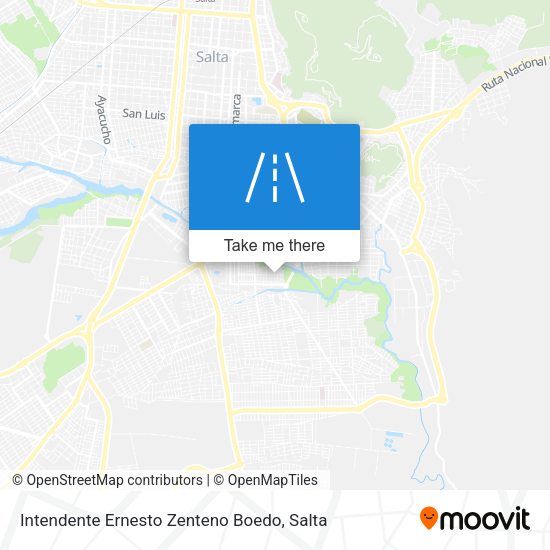 Intendente Ernesto Zenteno Boedo map