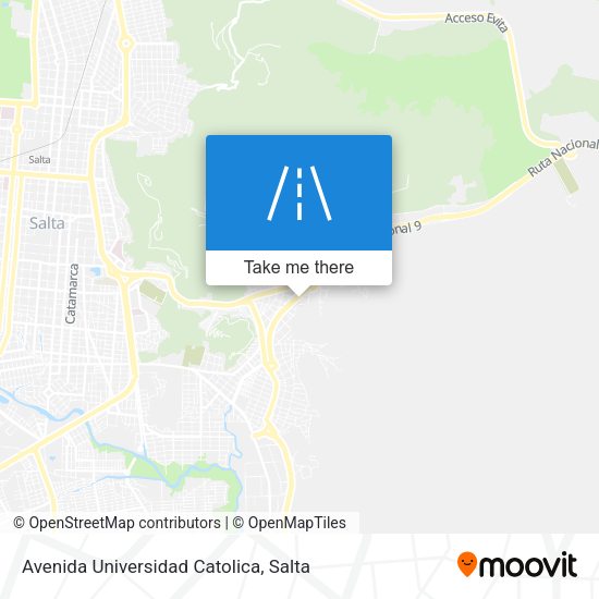 Avenida Universidad Catolica map