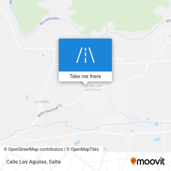 Calle Las Aguilas map