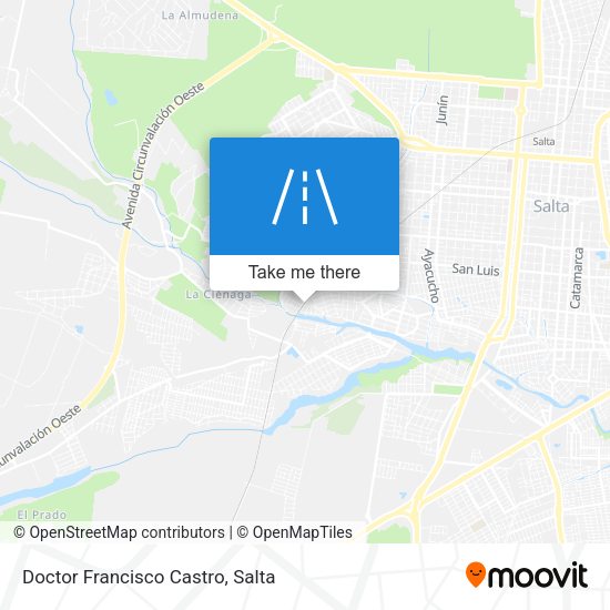 Doctor Francisco Castro map