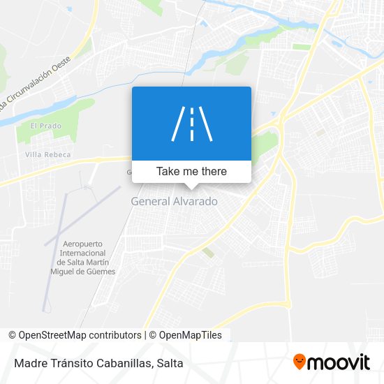 Madre Tránsito Cabanillas map