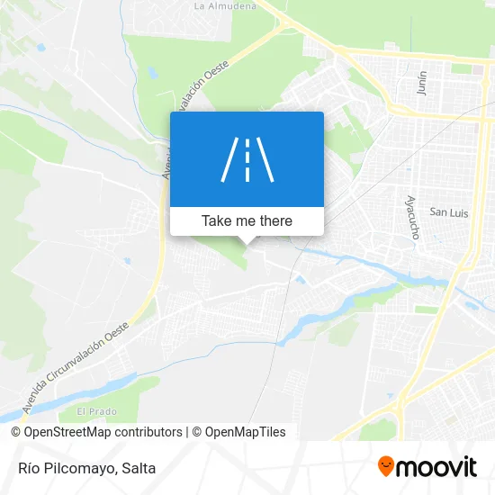 Río Pilcomayo map