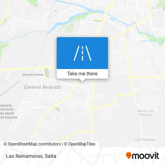 Las Reinamoras map