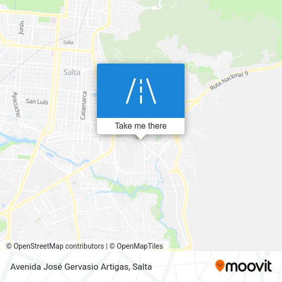 Avenida José Gervasio Artigas map
