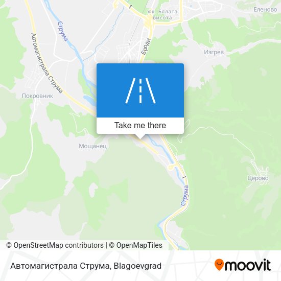 Автомагистрала Струма map