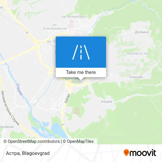Карта Астра