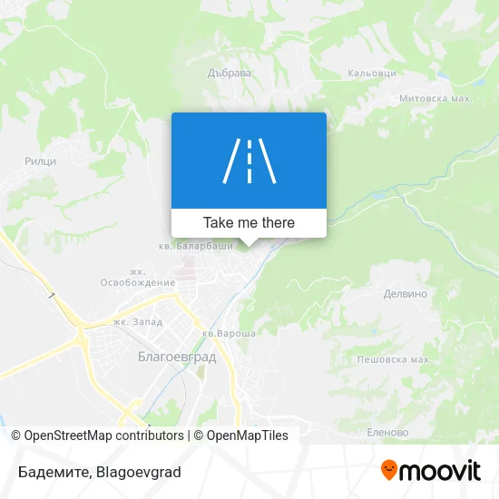 Карта Бадемите