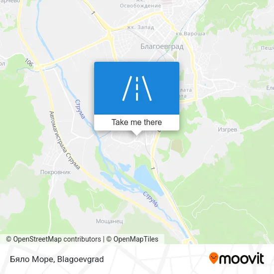 Бяло Море map