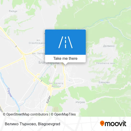 Карта Велико Търново
