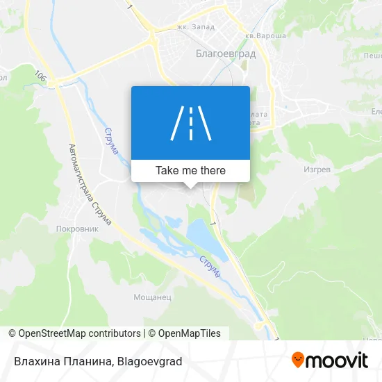 Карта Влахина Планина