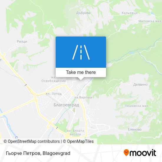 Карта Гьорче Петров