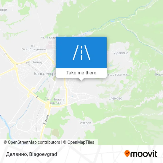Карта Делвино