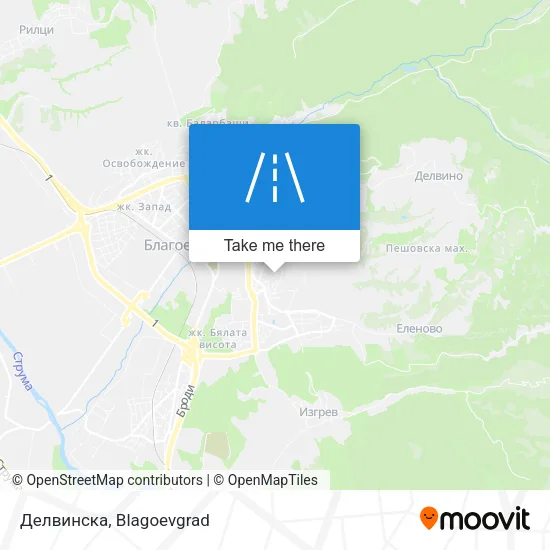 Карта Делвинска