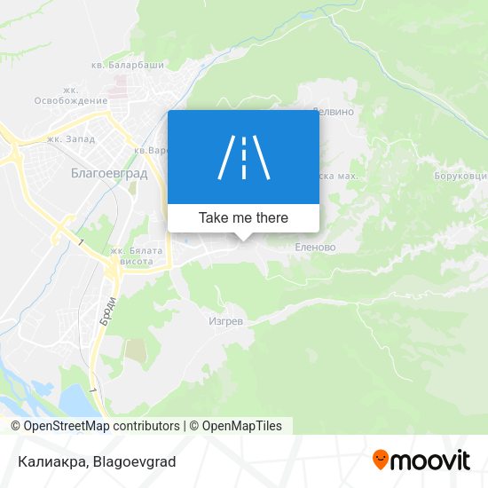 Калиакра map