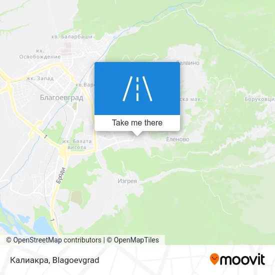 Карта Калиакра