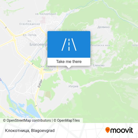 Клокотница map