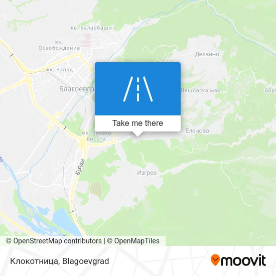 Карта Клокотница