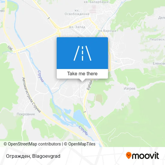 Карта Огражден