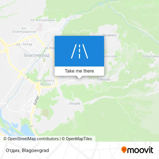 Карта Отдих