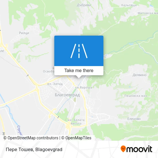 Карта Пере Тошев