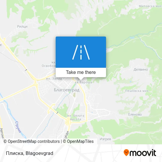 Карта Плиска