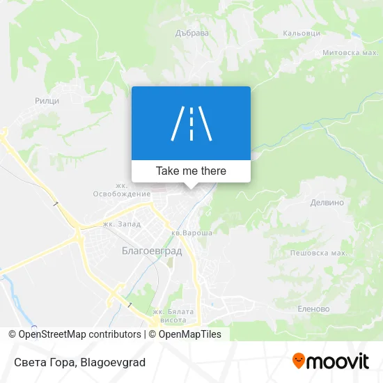 Карта Света Гора