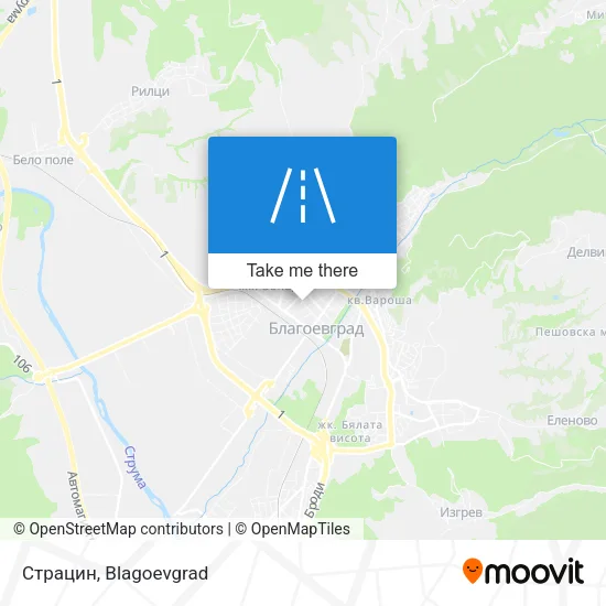 Карта Страцин