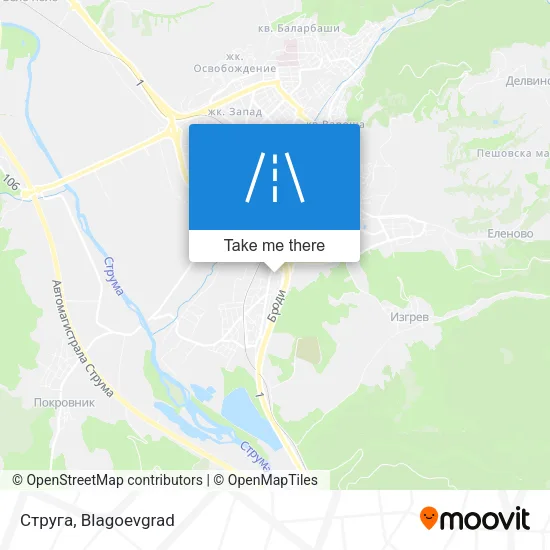 Карта Струга