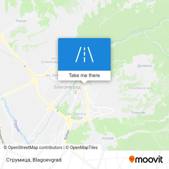 Карта Струмица