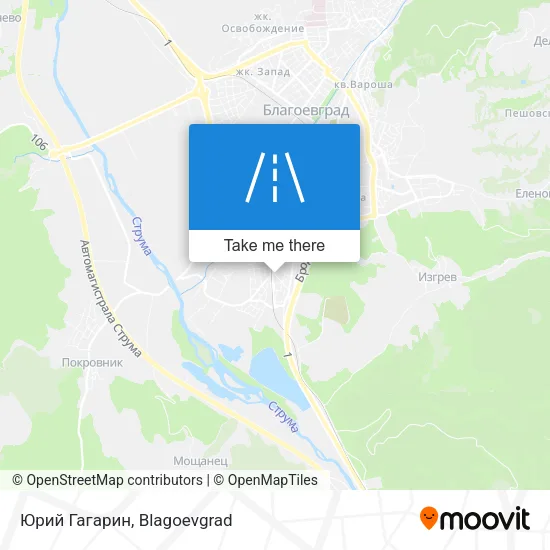 Карта Юрий Гагарин