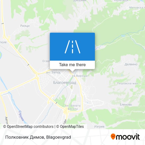 Карта Полковник Димов