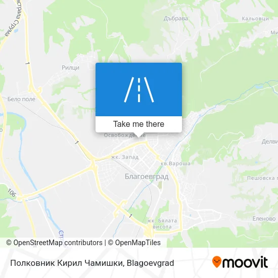 Карта Полковник Кирил Чамишки