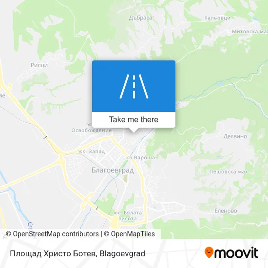 Карта Площад Христо Ботев