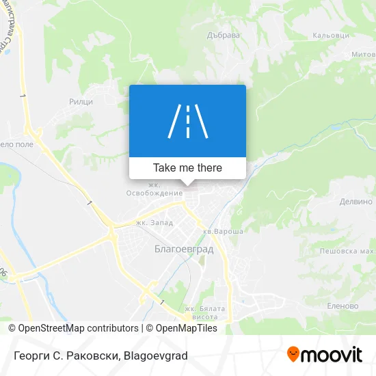 Карта Георги С. Раковски