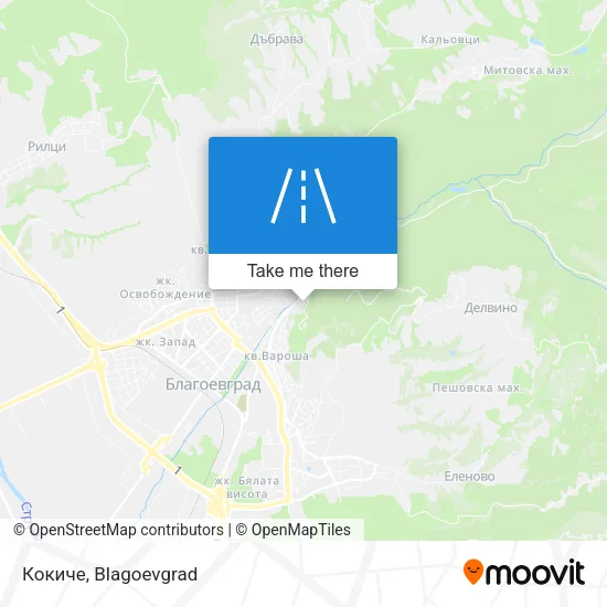 Карта Кокиче