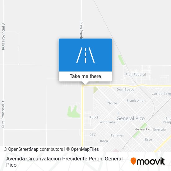 Mapa de Avenida Circunvalación Presidente Perón