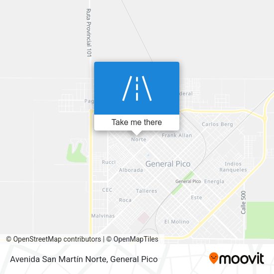 Avenida San Martín Norte map