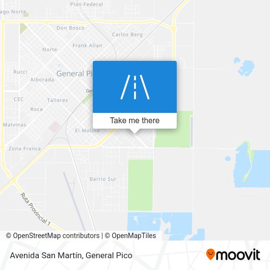 Avenida San Martín map