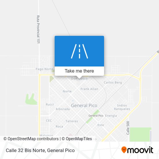 Mapa de Calle 32 Bis Norte