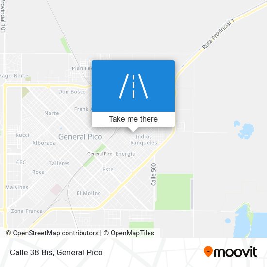 Mapa de Calle 38 Bis