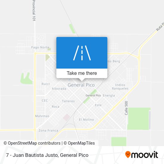 7 - Juan Bautista Justo map